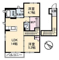 安芸中野駅 徒歩13分 2階の物件間取画像